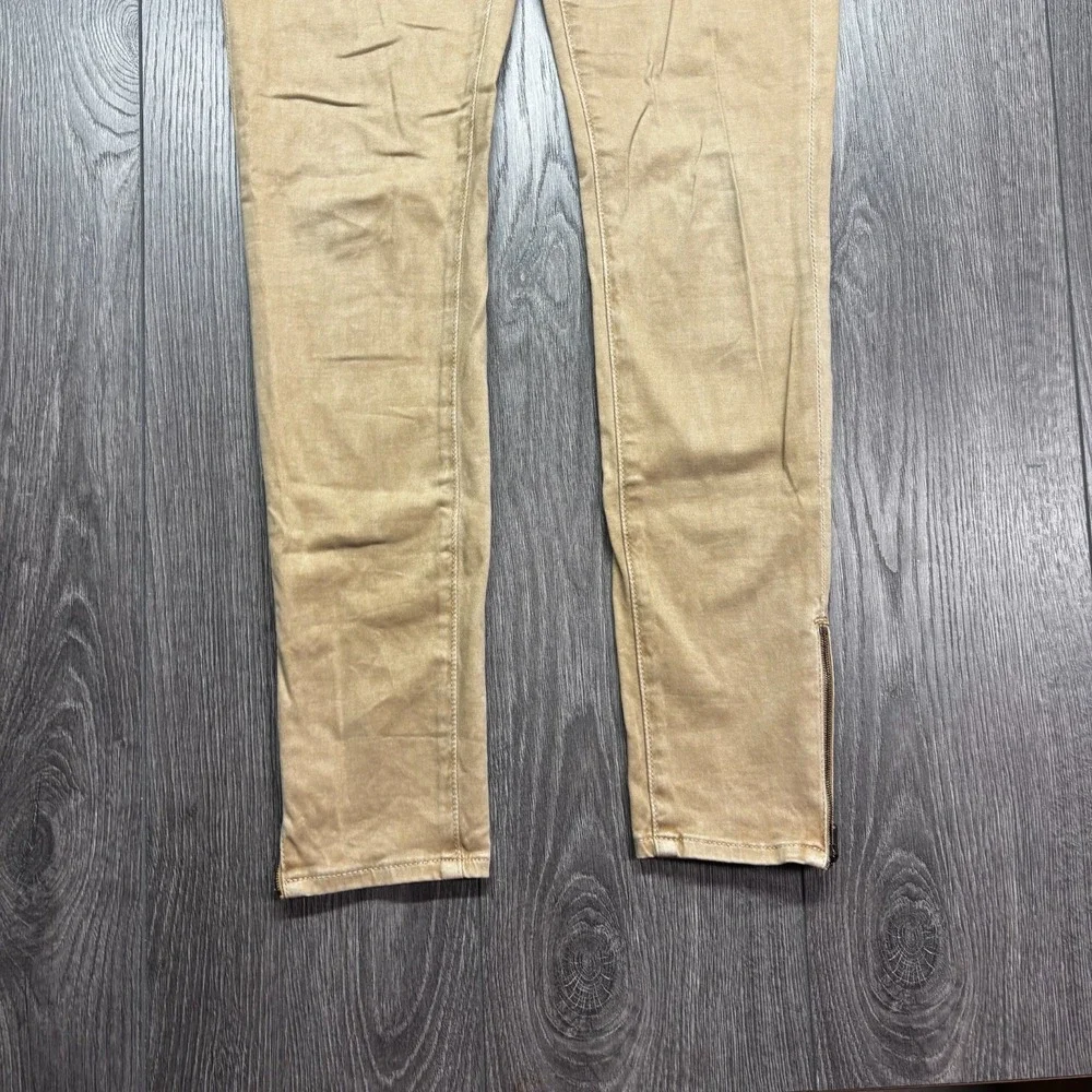 Adriano Goldschmied Jeans Womens 27R Brown The Zip Up Legging Ankle High Rise - Picture 4 of 11